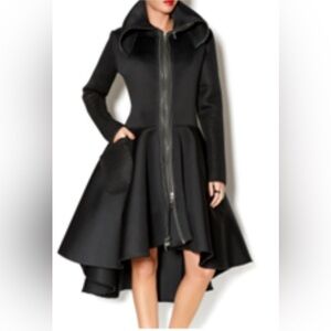 Sohung Desinhs Elegant Black Women's Flared Jacket